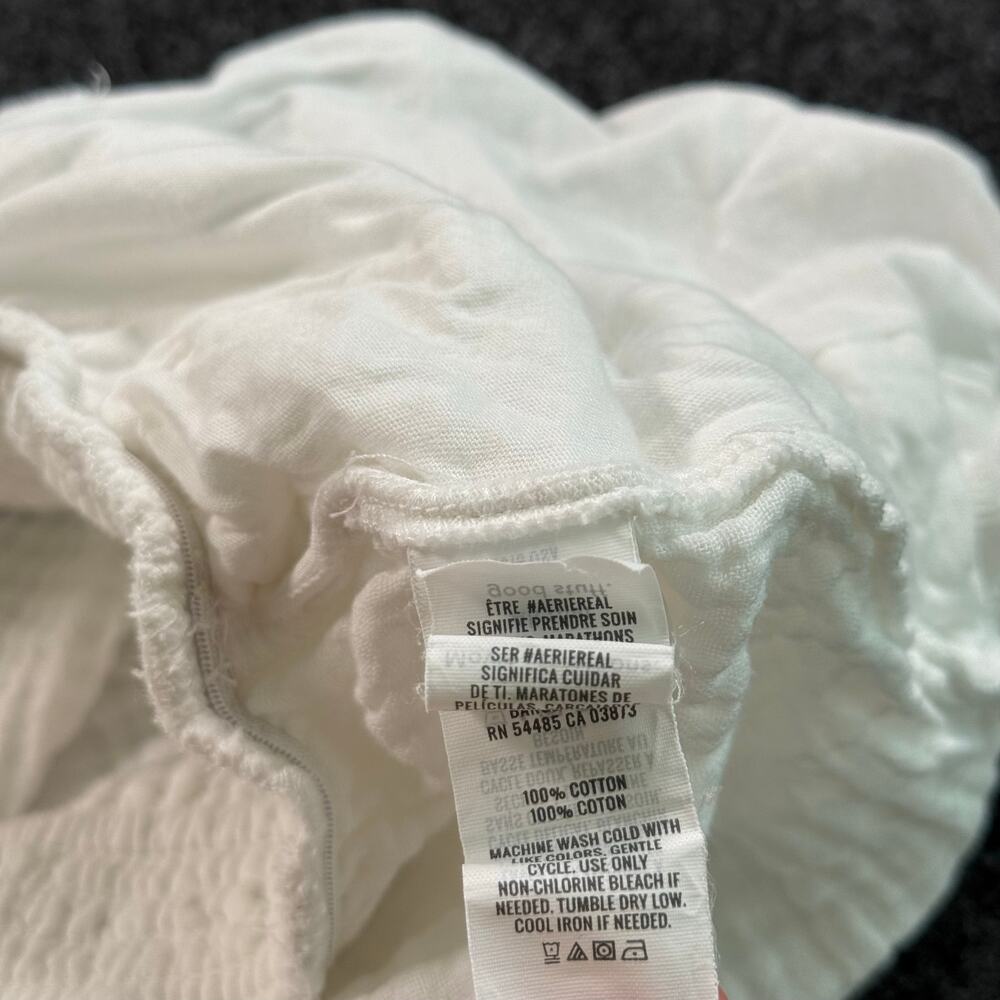 Aerie white gauze 100% cotton pull on lounge shorts size small - Picture 5 of 7
